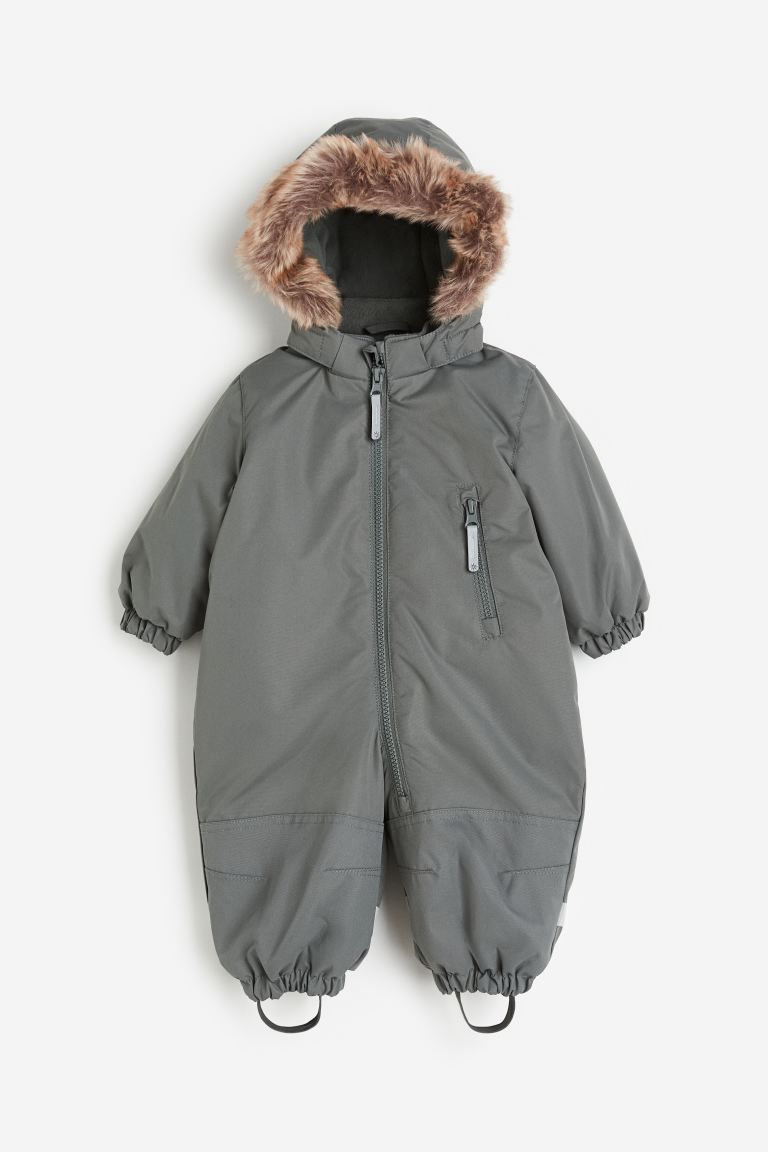 Water-repellent Snowsuit - Dark green - Kids | H&M US | H&M (US + CA)