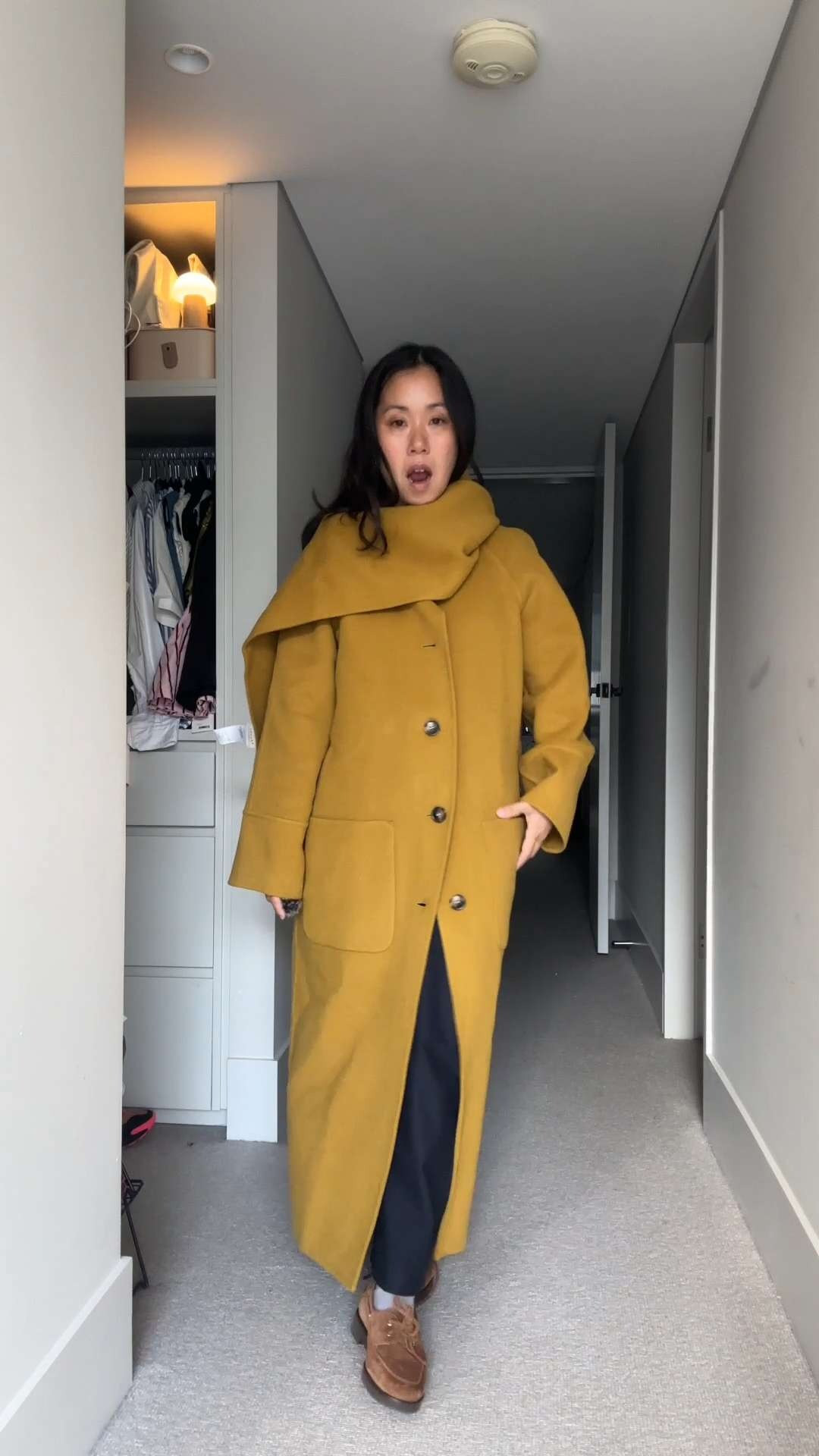 Wearing a size US 4 / AU 8 / FR 36 in my amazing coat, size S in my pants, loafers also linked  

 #LTKaustralia #LTKwinter #LTKstyletip