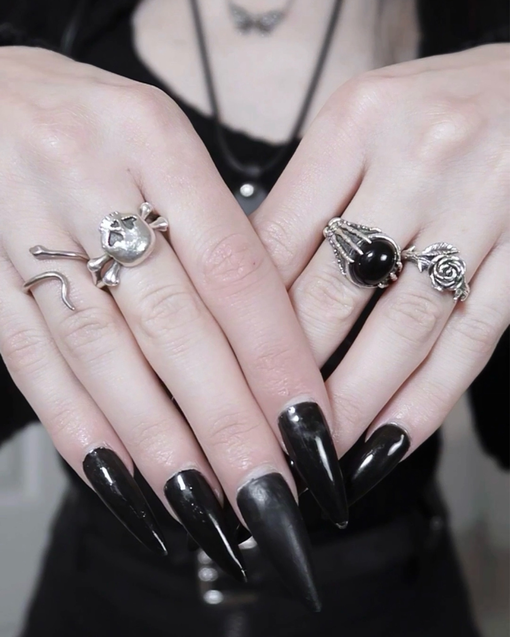 rings n things. far left: thrifted, the rest: clocks and colours. silver, alternative jewelry.

#LTKGiftGuide #LTKStyleTip