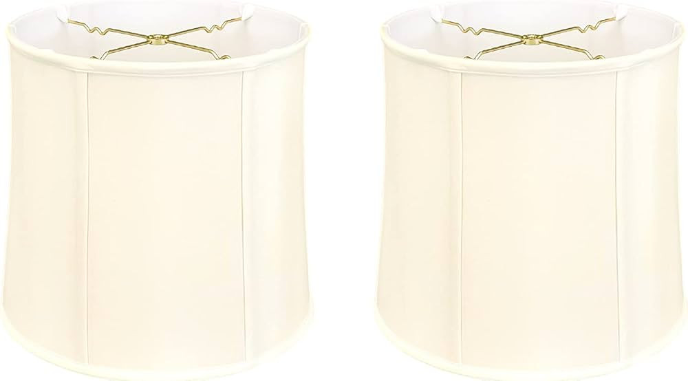 Royal Designs, Inc. BSO-719-16EG-2 Drum Basic Lamp Shade, 15 x 16 x 16, Eggshell, 2-Pack | Amazon (US)