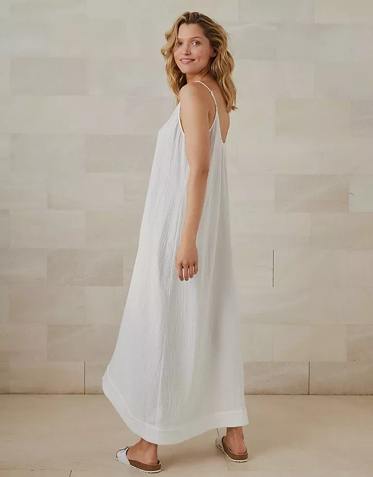 White company outlet maxi dress