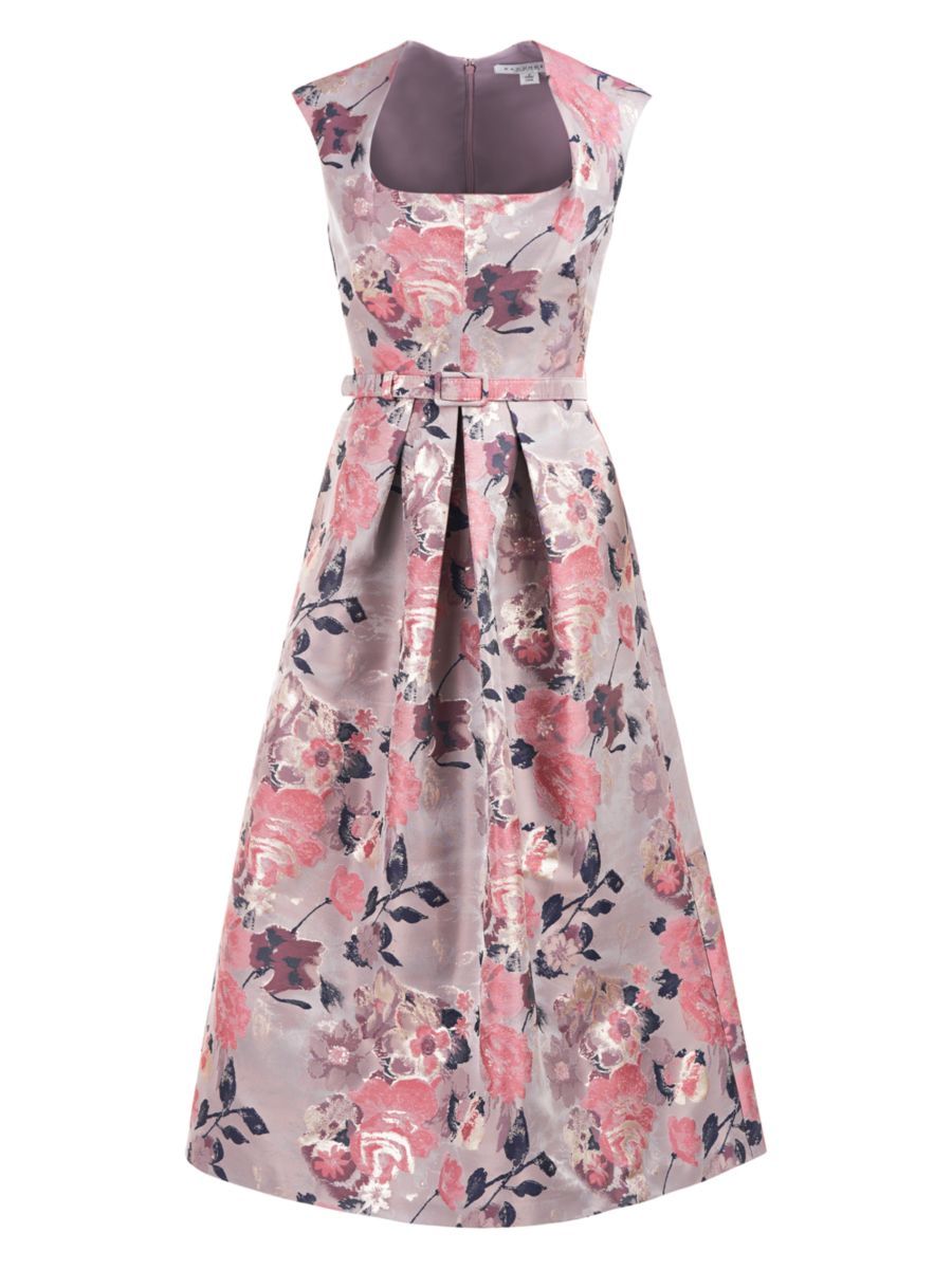Lizbeth Floral Jacquard Midi-Dress | Saks Fifth Avenue