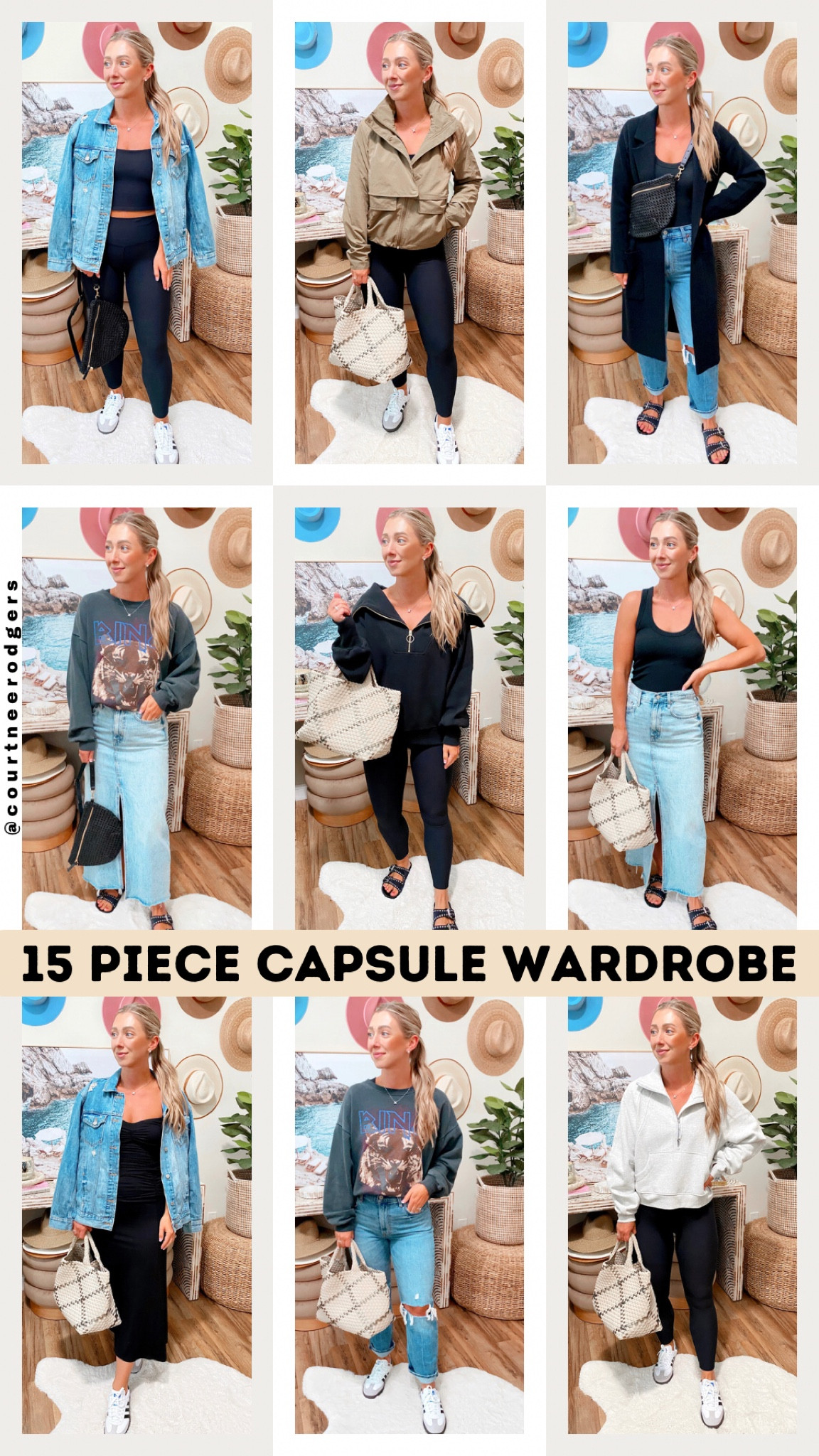 Capsule Wardrobe Pieces you can wear over and over again! 

•Pistola skirt: Size 4/ TTS
•Lululemon effortless jacket: Size 4/ TTS
•Varley half zip: Size Small/ TTS
•Abercrombie YPB sculpt set: Size Small/ TTS (Short leggings)
•Adidas samba: Im a Size 7.5 wearing M5/W6 (runs big)
•Abercrombie tank: Size Small/ TTS
•Lululemon scuba Half Zip: Size XS/S / TTS
•Abercrombie Jeans: Size 4/27 
•Anine Bing sweatshirt: Size Medium 
•J.Crew Ella Coatigan: Size XS (runs big)
•Black Reformation Dress: Size Small/ TTS
•Denim jacket: Size XS/ Runs Big

Capsule Wardrobe, Closet Staples, Denim, fall fashion 

#LTKfindsunder100 #LTKsalealert #LTKstyletip