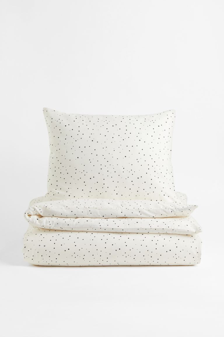 Patterned Twin Duvet Cover Set | H&M (US + CA)