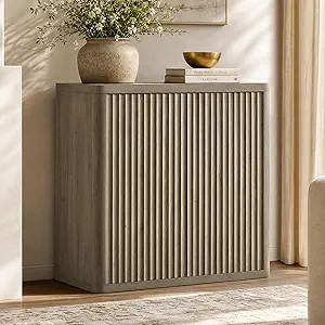 SICOTAS Buffet Cabinet with Storage 34.6" Sideboard Accent Modern Credenza with Doors & Shelves F... | Amazon (US)