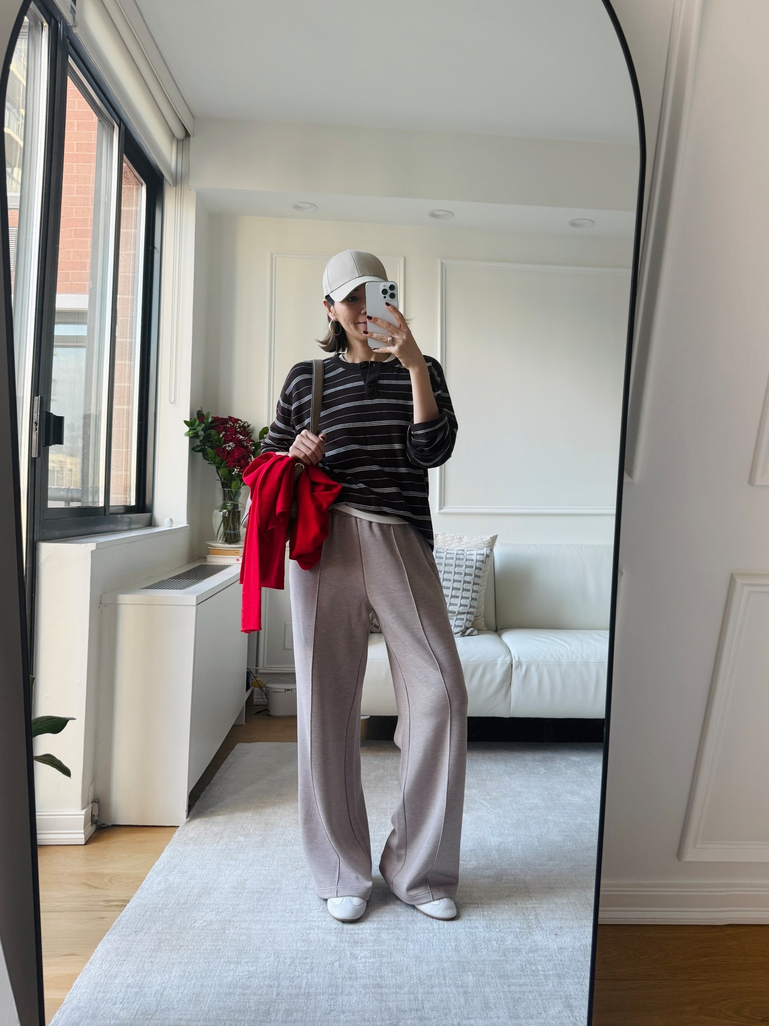 Who says fall has to be all neutrals? 🍂 Just add a pop of red and the whole look comes alive. ❤️

#LTKFindsUnder100 #LTKOver40