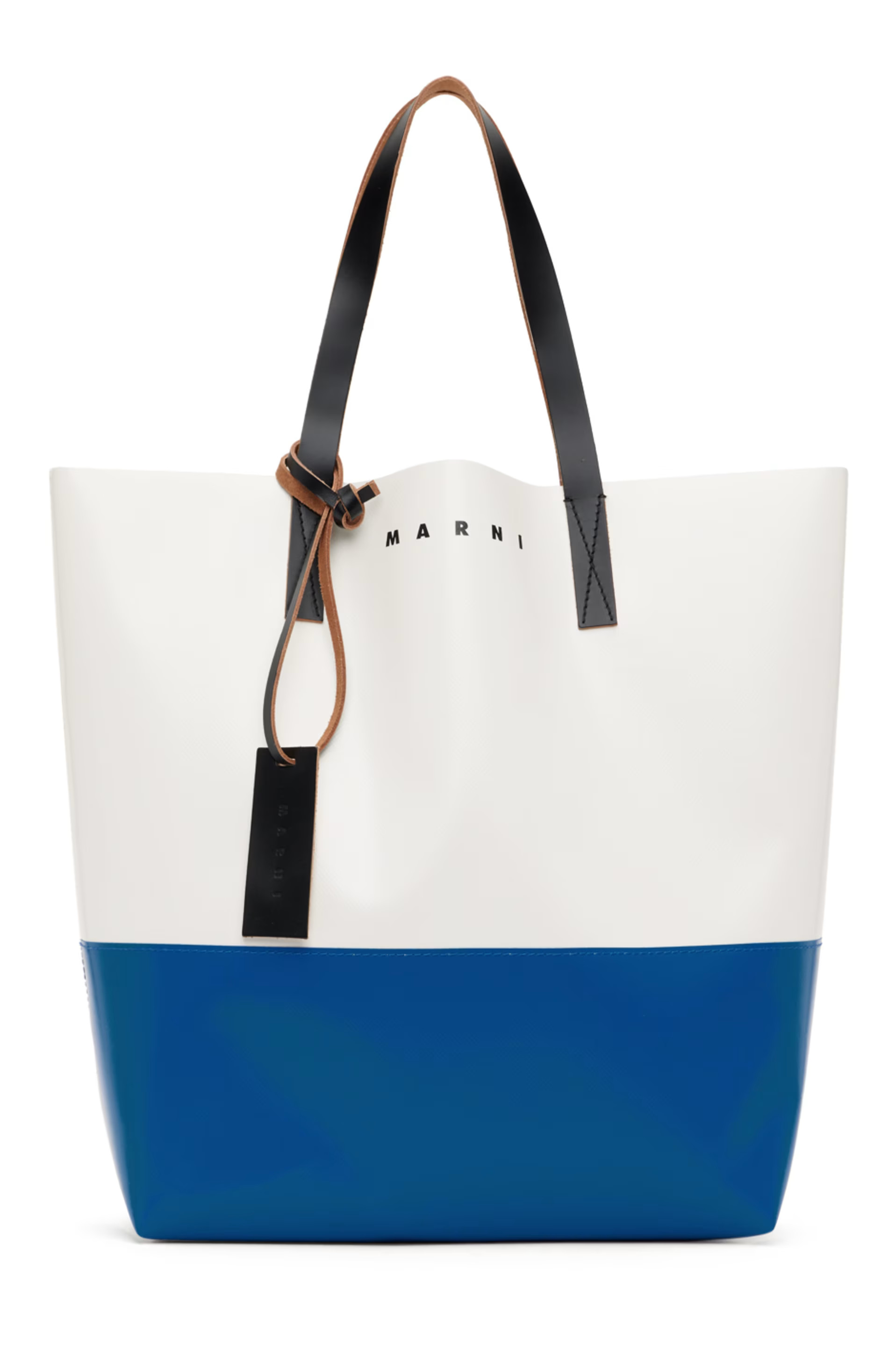 White & Blue Tribeca Tote | SSENSE