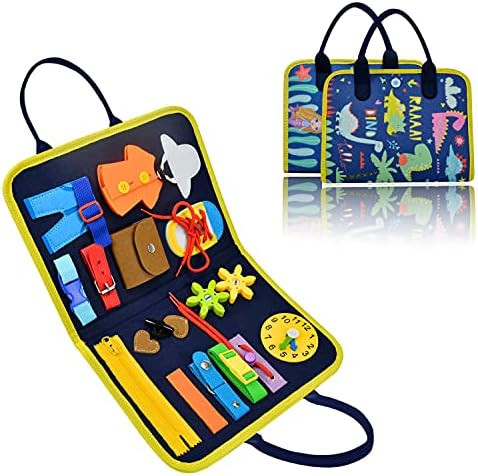 VARANO Busy Board, Montessori Toys Toddler Activity Sensory Board for Fine Motor Skills, Sensory ... | Amazon (US)