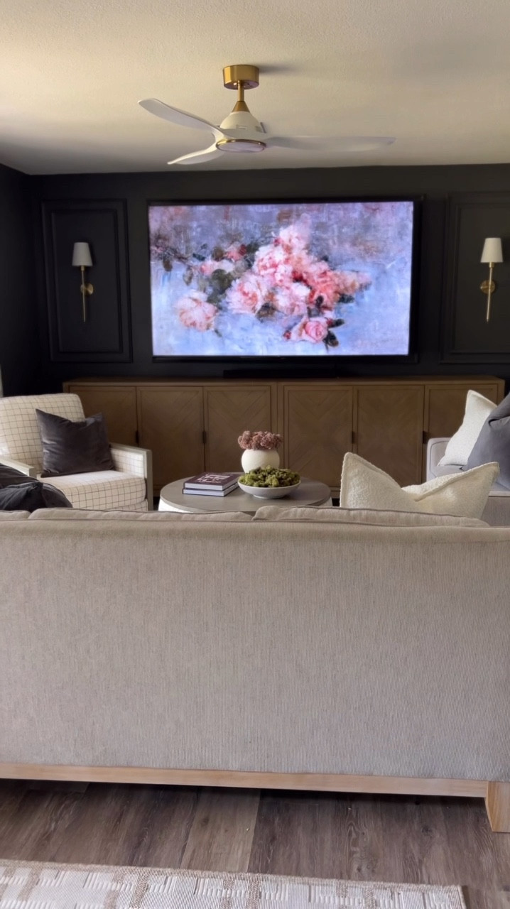 Linking up the Amazon lighting in the living room. The ceiling fan is so chic and works great. It has different settings for the light and fan. The wall sconces are battery operated so no hard wiring needed. You can control them with a remote control and it also has a variety of color and  shades. I’ve also linked the other light fixtures that I have in our home from Amazon below. 

All of my furniture is from Furniture Row . I’m not able to link it on this platform. You can find more information on my Instagram page.
@myhouseof8




#LTKWatchNow #LTKHome