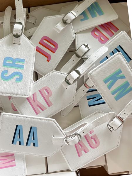 Monogrammed luggage tags and other pretty travel and pool accessories by way of Sprinkled with Pink! 

#LTKTravel