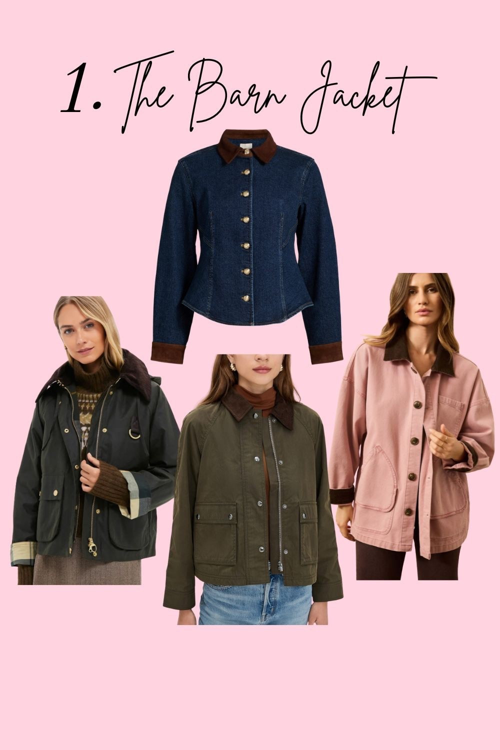 5 Essentials for Spring
The barn jacket cropped, fitted and oversized 


#LTKSeasonal #LTKStyleTip