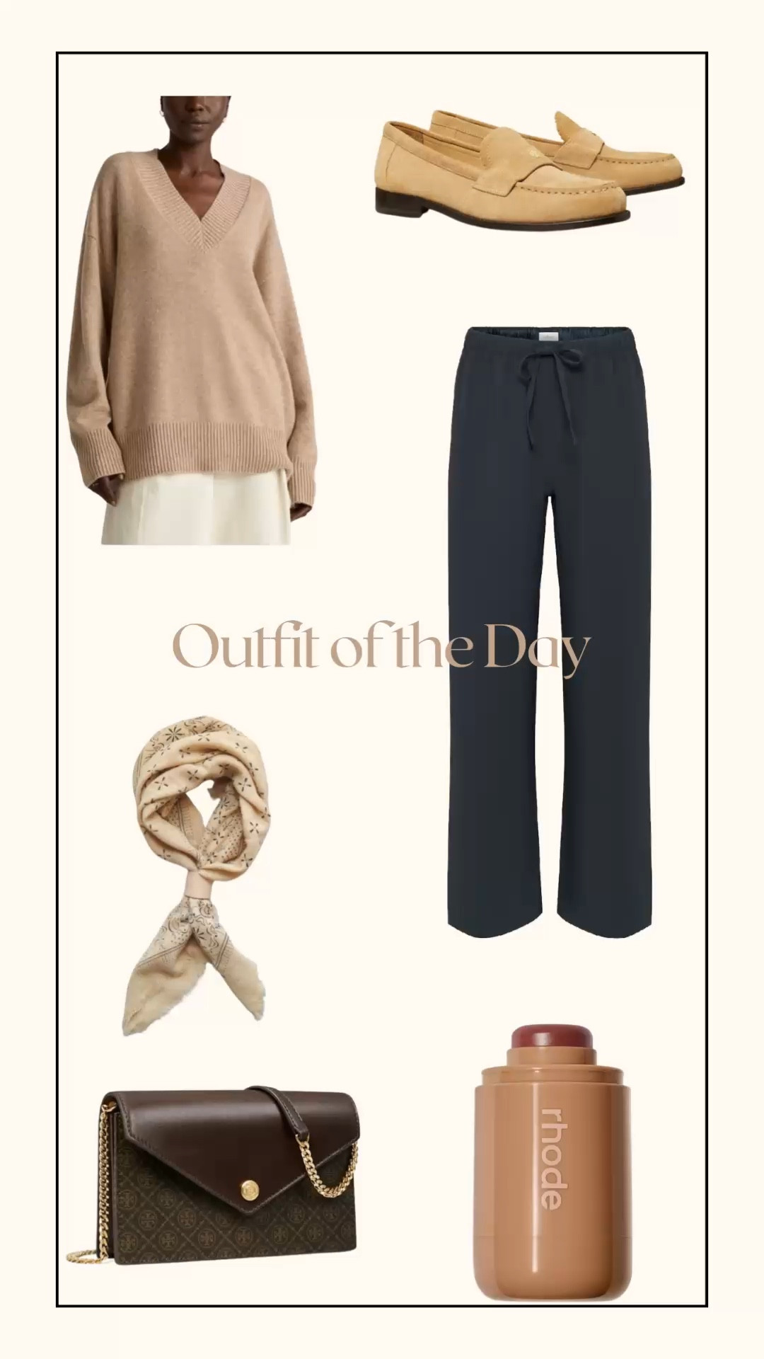 @Quince 
@Aritzia 
@rhode
@Sephora 
@Etsy 
@toryburch 
OOTD = outfit of the day ￼