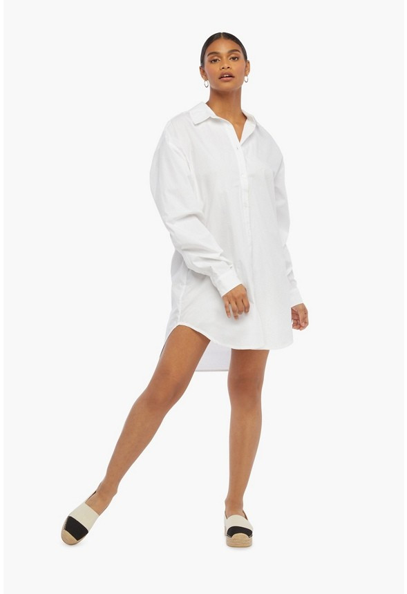 Oversized Shirt Dress | JustFab