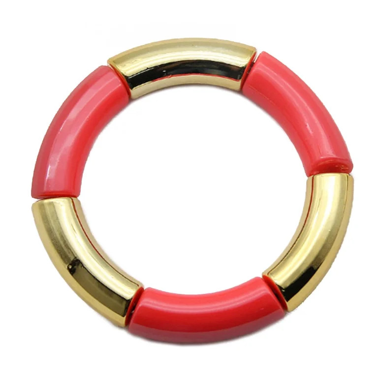 Sorrowso Tube Bangle Bracelet Stretch Stacking Style Band Bracelet for Women Girl Jewelry | Walmart (US)