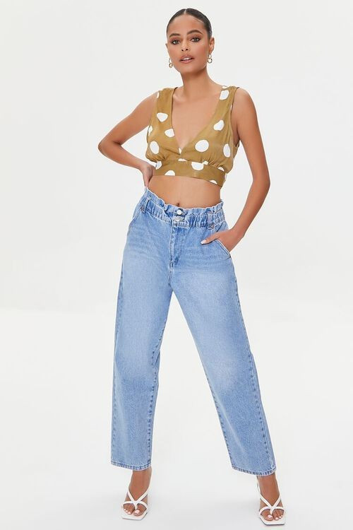 Paperbag Straight-Leg Jeans | Forever 21 | Forever 21 (US)