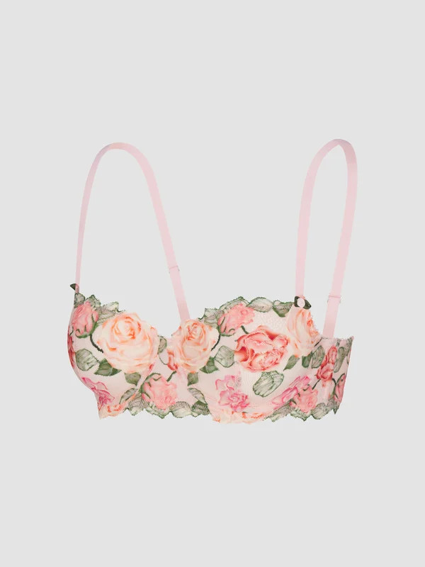 Les Roses Lace Unlined Balconette Bra | Savage x Fenty - North America