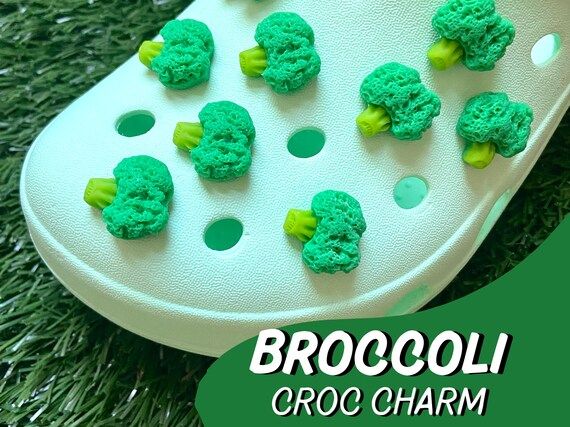 Broccoli Croc Charm // Handmade // Unique // Yummy | Etsy | Etsy (US)