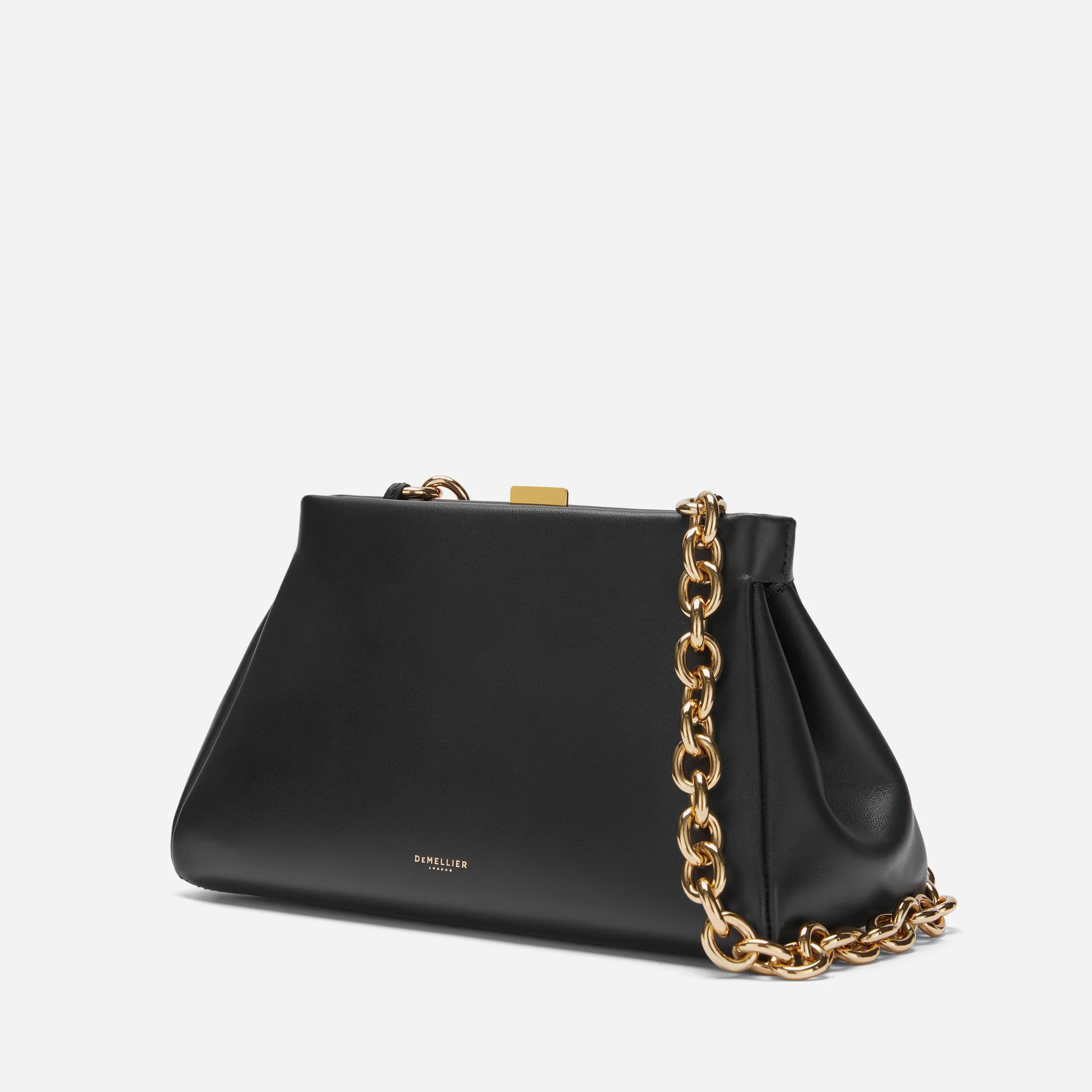 The Cannes | Black Smooth With Chunky Chain | DeMellier | DeMellier
