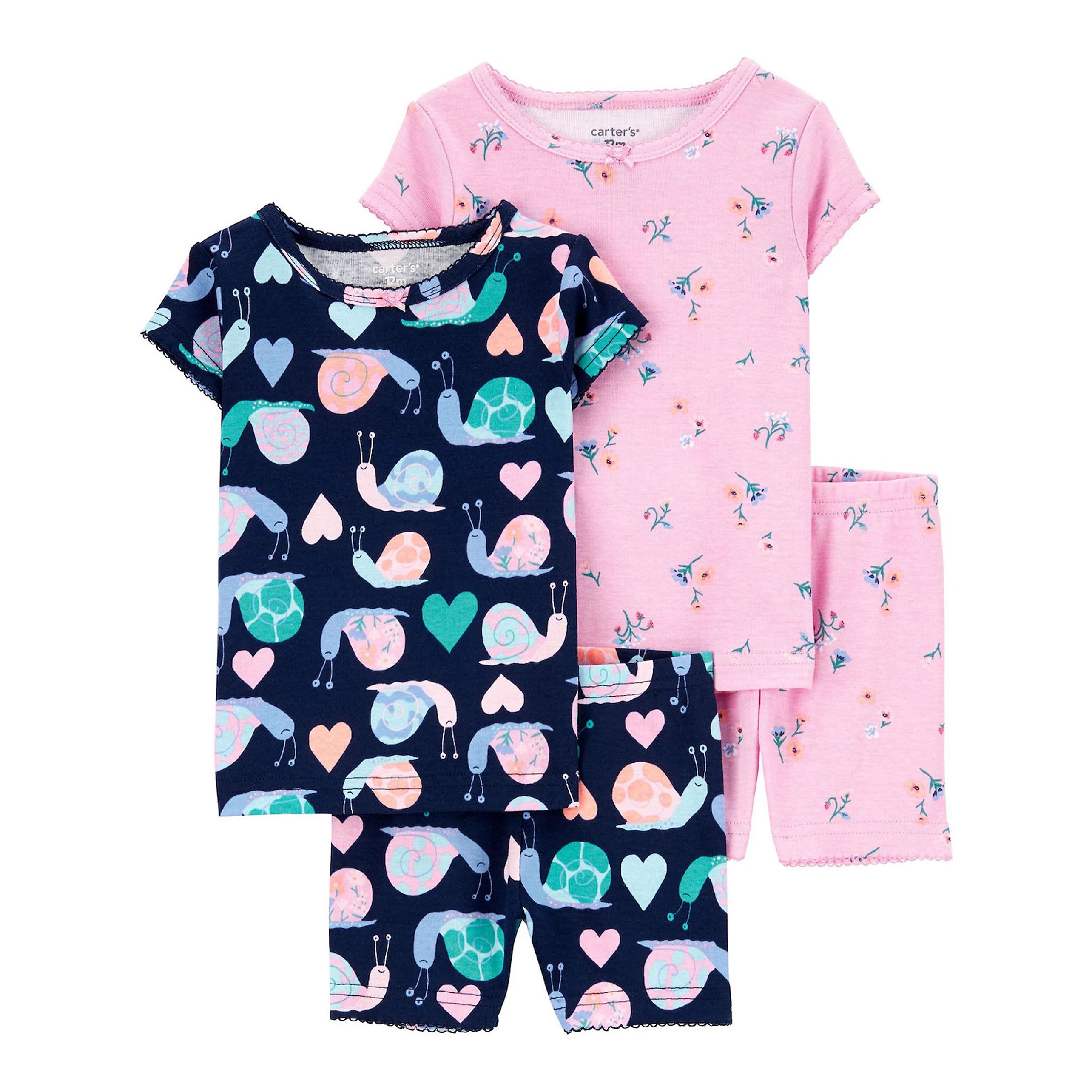 Toddler Girl Carter's Snail Tops & Bottoms Pajama Set | Kohl's