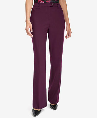 Calvin Klein Women's Modern Fit High-Rise Pants - Macy's | Macy's
