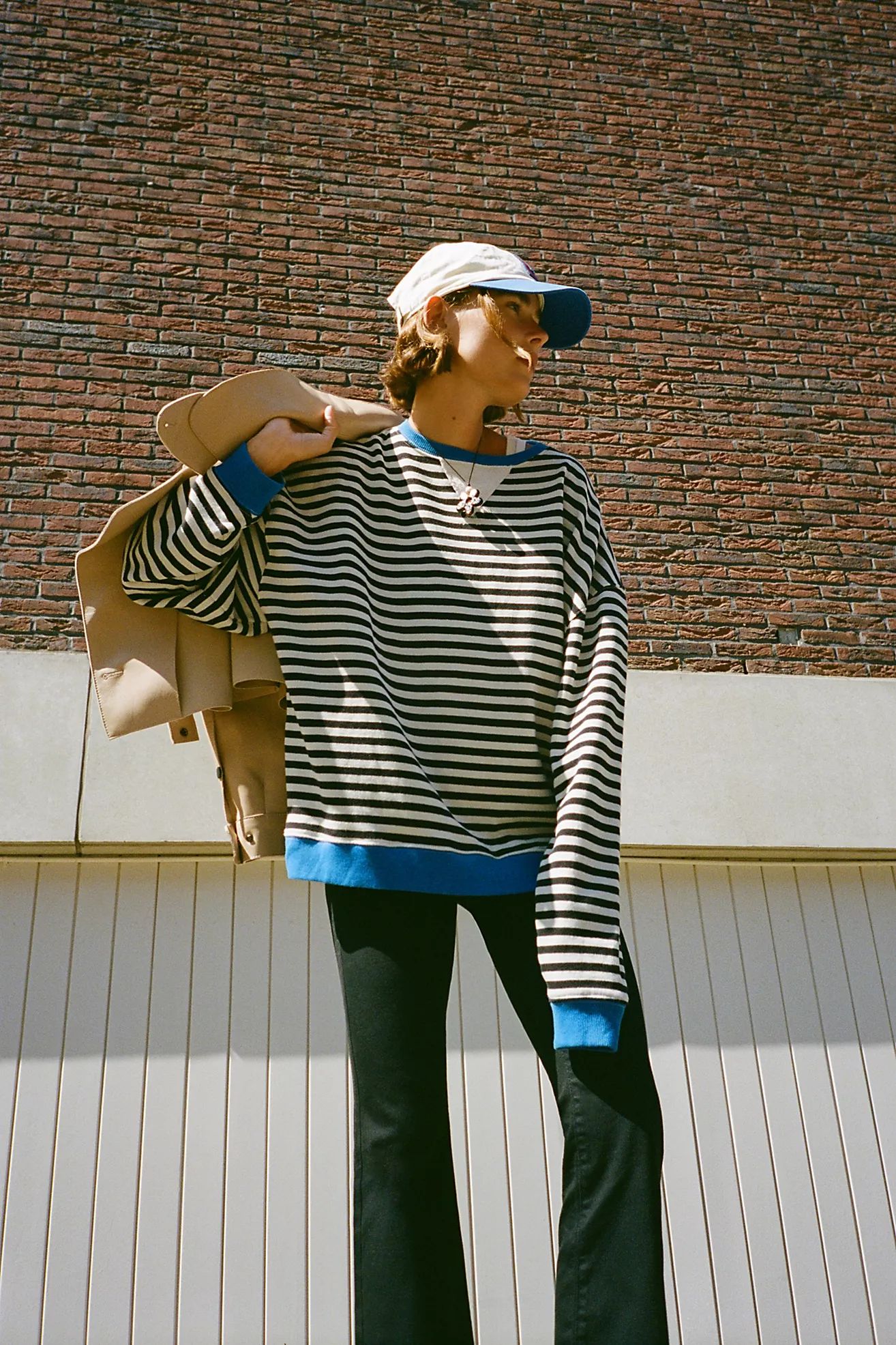 Classic Striped Oversized Crewneck | Free People (Global - UK&FR Excluded)