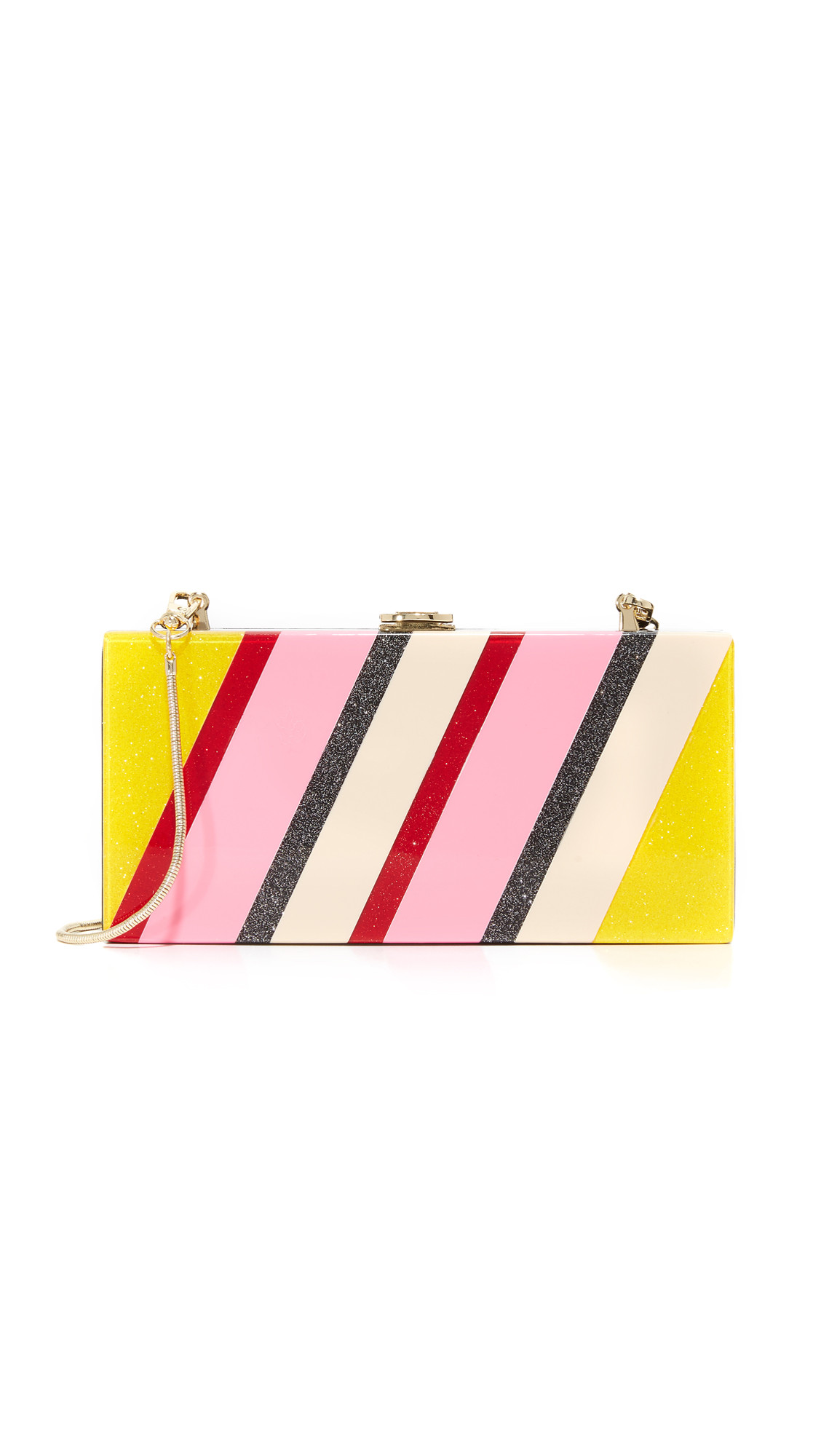 Stripe Box Clutch | Shopbop