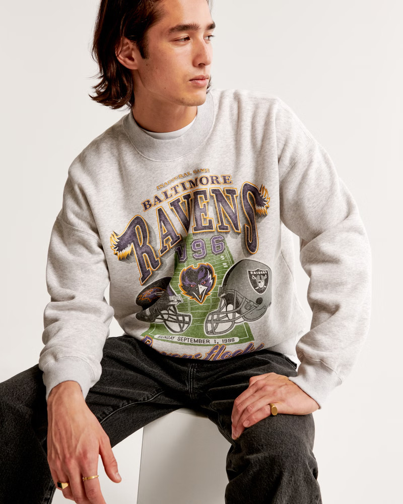 Baltimore Ravens Graphic Crew Sweatshirt | Abercrombie & Fitch (US)
