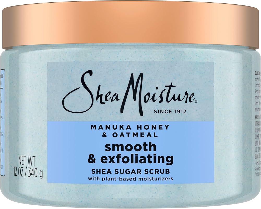 SheaMoisture Shea Sugar Body Scrub Manuka Honey Oatmeal for smooth & exfoliating Smooth and Exfol... | Amazon (US)