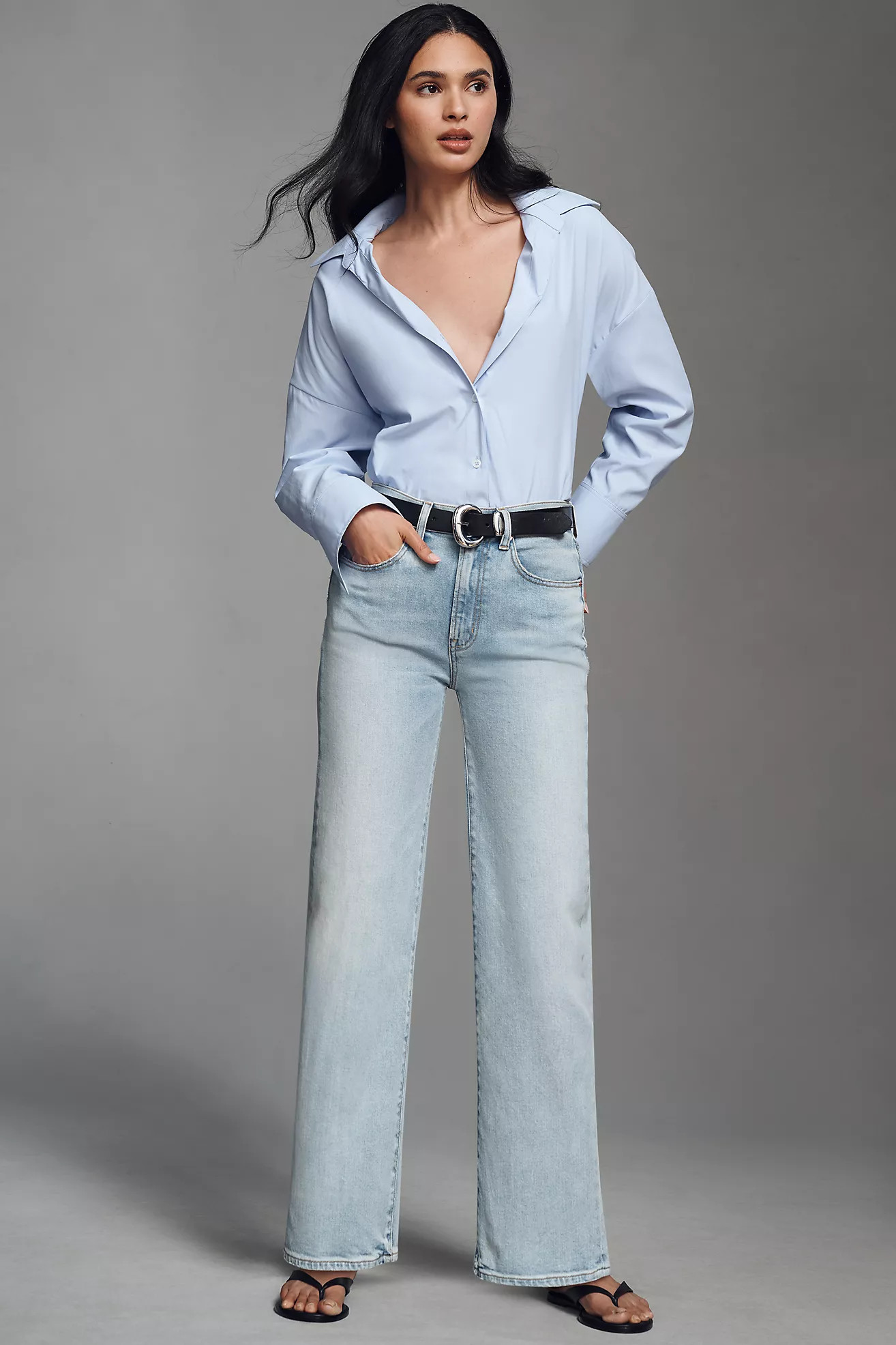 Edwin Marli High-Rise Wide-Leg Ankle Jeans | Anthropologie (US)