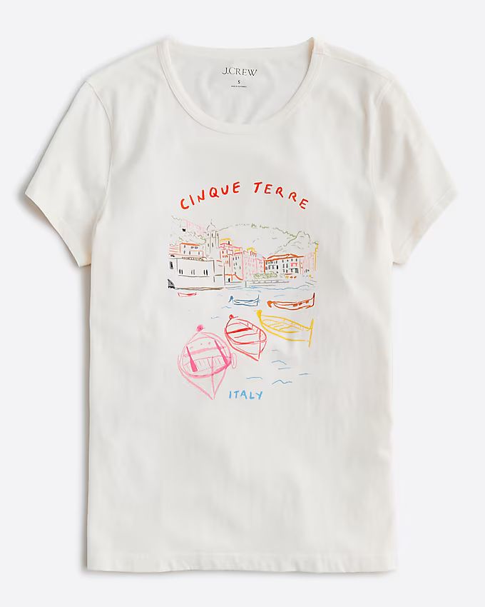 Fitted Cinque Terre graphic T-shirt | J.Crew US