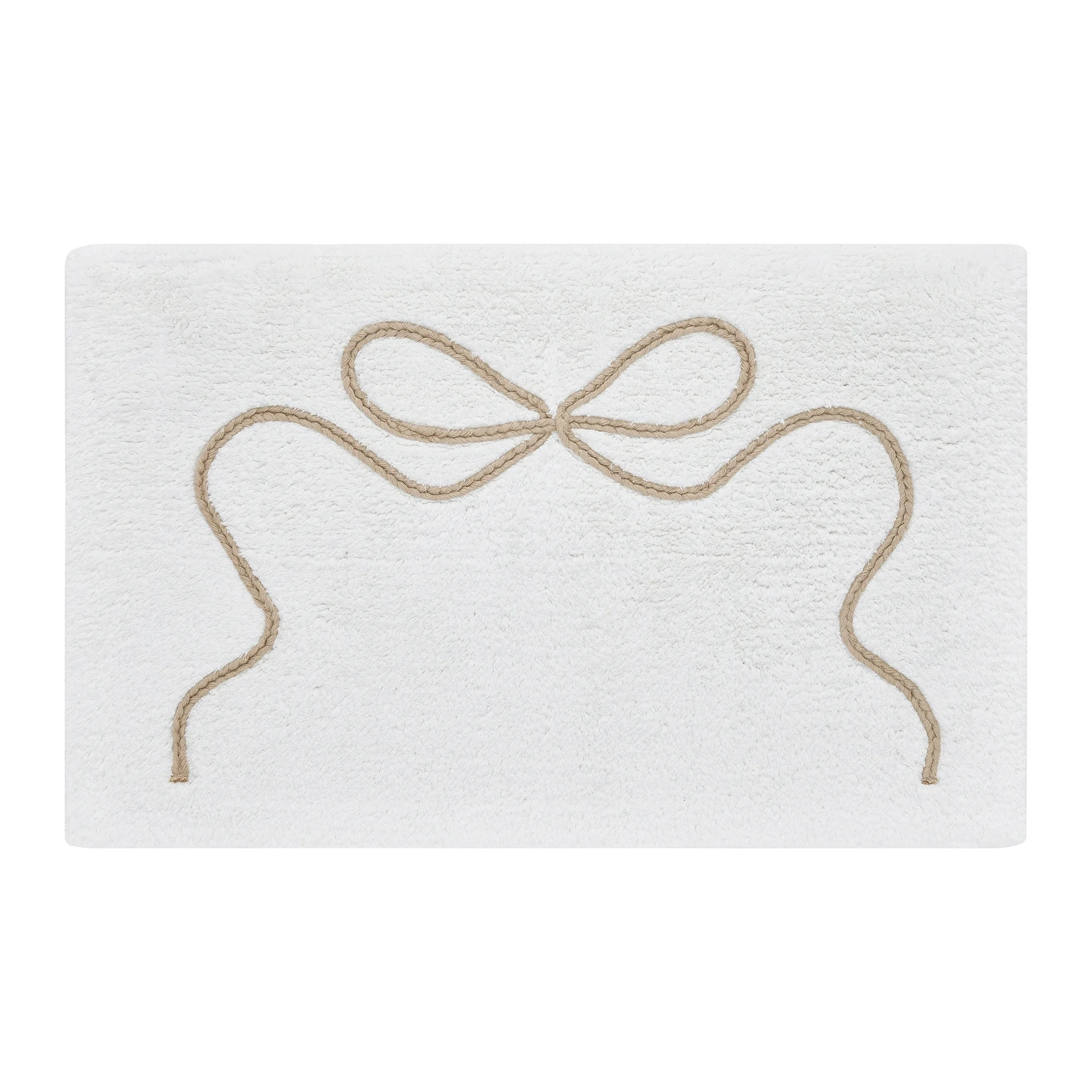 My Texas House Ivory Ribbon Cotton Bath Rug, 20" x 32" | Walmart (US)
