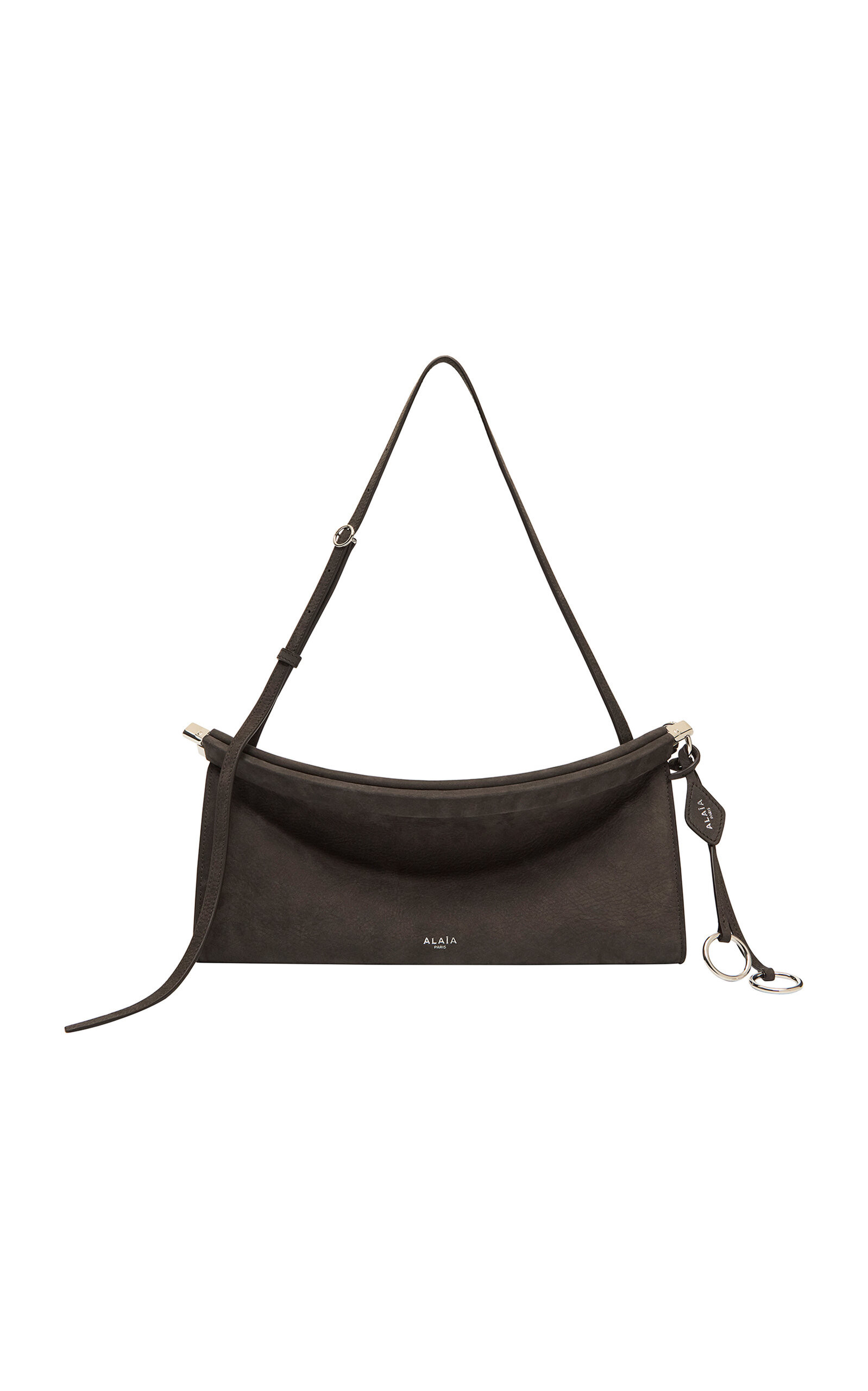 ALAÏA - Le Click Medium E/W Calf Leather Bag - Dark Grey - OS - Moda Operandi | Moda Operandi (Global)