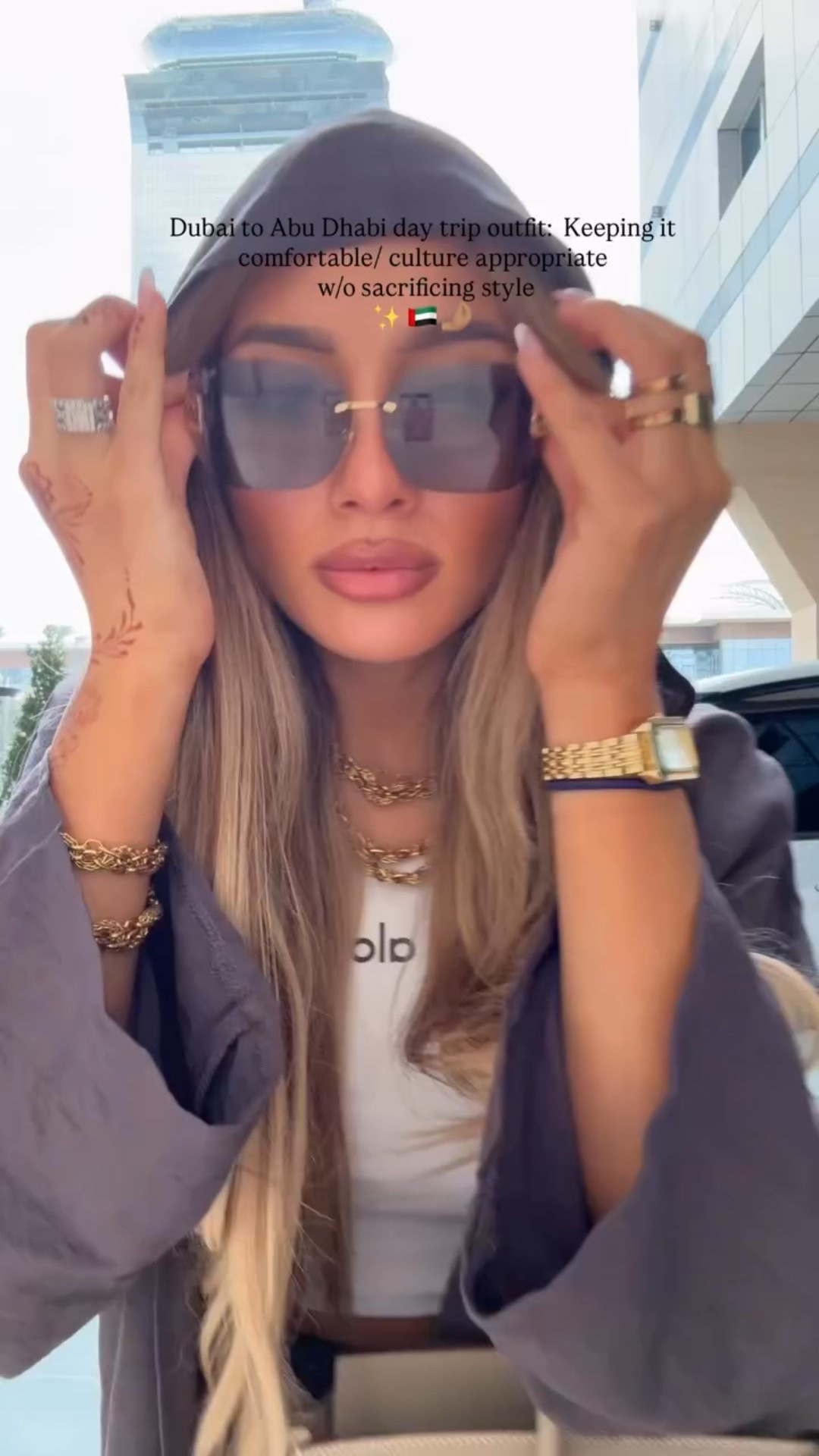 ** Reel from my drafts ** Modesty was key in Abu Dhabi 🇦🇪 so bobby pins were my best friend in this stunning city but this is one of the looks I loved the most yet very comfortable ✨ Linking it on my LTK 

  #abudhabi #dubai #travel #familytravel #middleeast