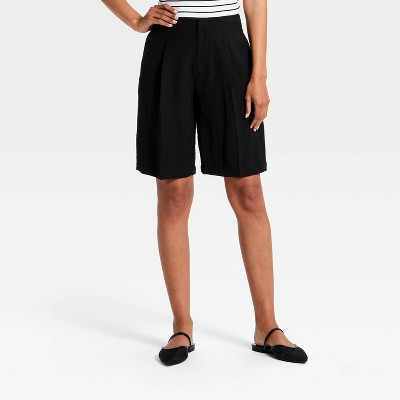 Women's Bermuda Shorts - A New Day™ Black 12 | Target