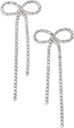 Crystal Bow Drop Earrings | Nordstrom