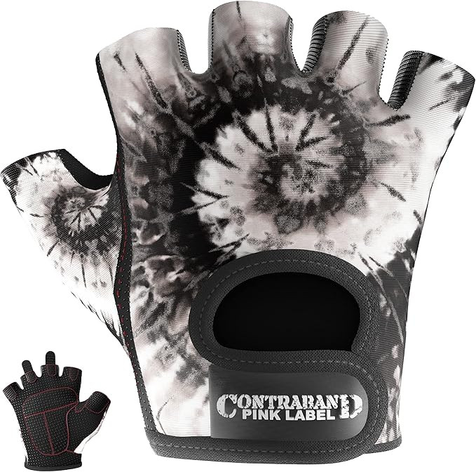 5347 Womens Designer Workout Gloves | Tie Dye Print w/Grip-Lock™ Silicone Palm | Amazon (US)