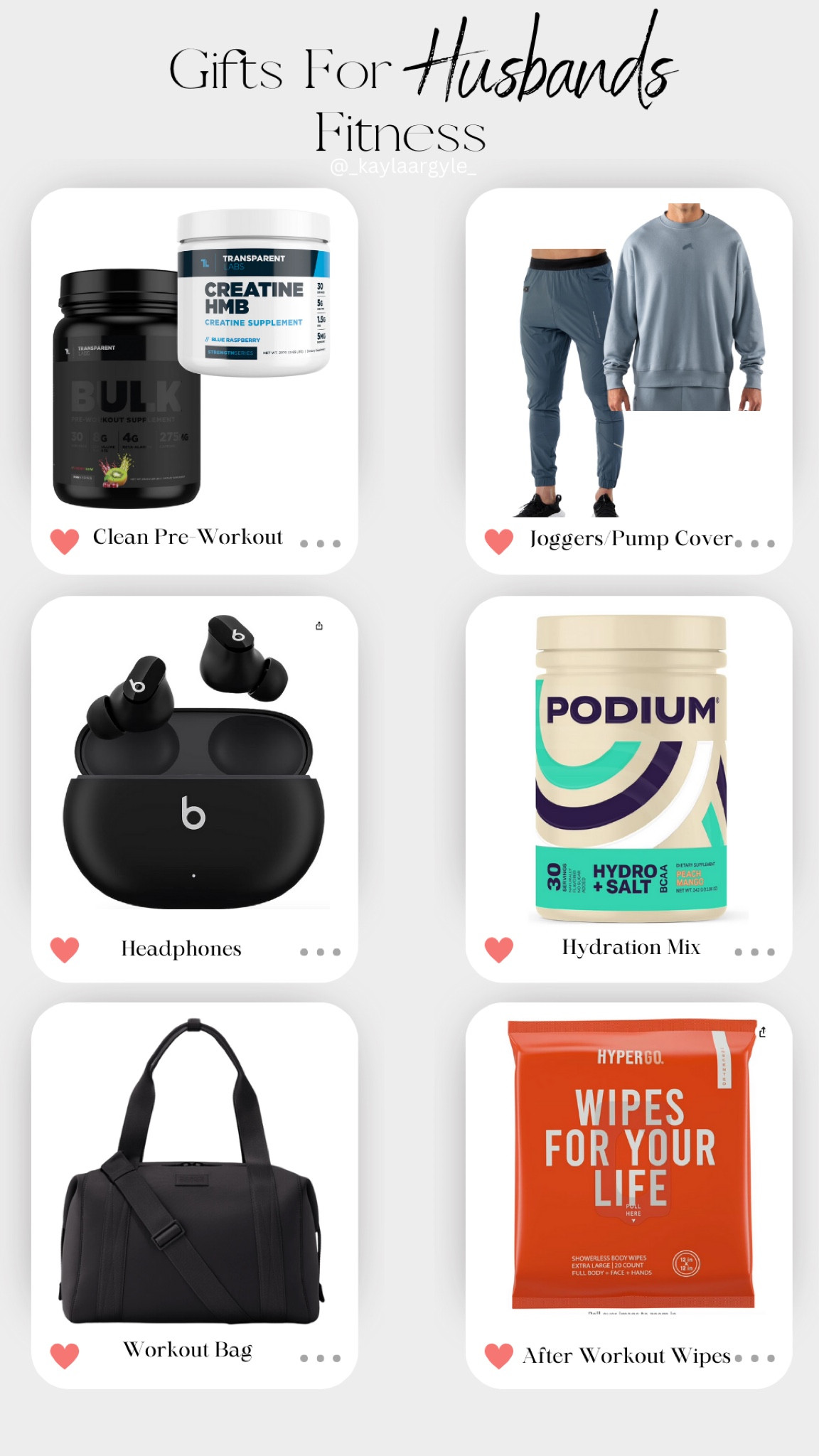 Gift Guide for your Fit Husband 🤍