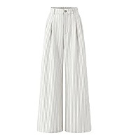 ZESICA Women's Wide Leg Striped Palazzo Pants 2026 High Waist Straight Business Work Dressy Slack... | Amazon (US)