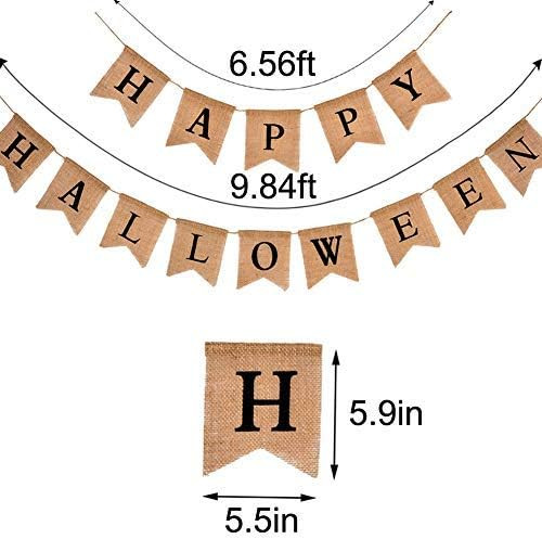 XQZ Happy Halloween Banner Birthday Decorations (B) | Amazon (CA)