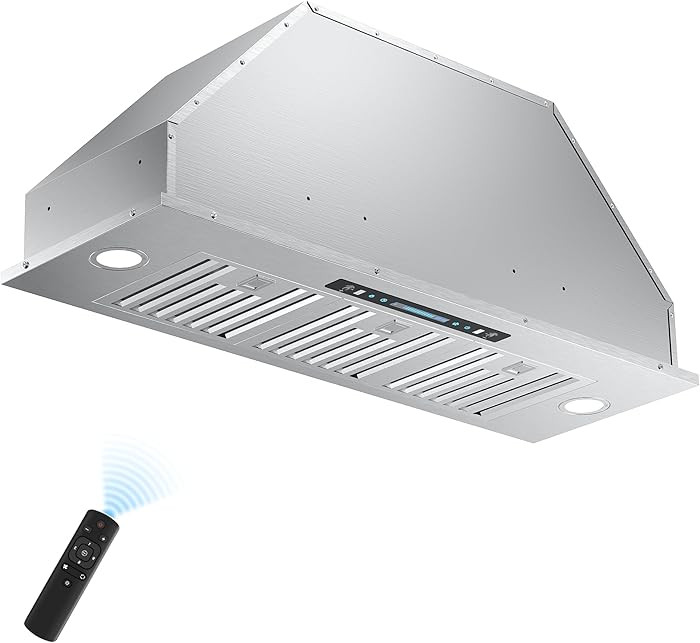 IKTCH 36 inch Built-in/Insert Range Hood 900 CFM, Ducted/Ductless Convertible Duct, Stainless Ste... | Amazon (US)