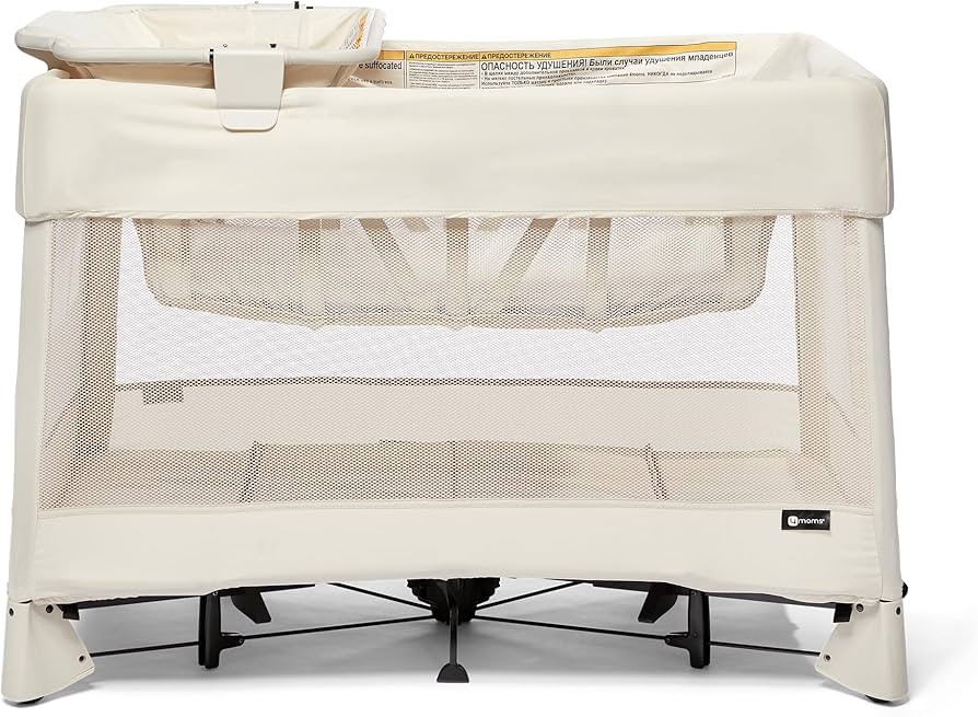 4moms Breeze Plus Portable Playard with Removable Bassinet and Baby Changing Station, Easy One-Ha... | Amazon (US)