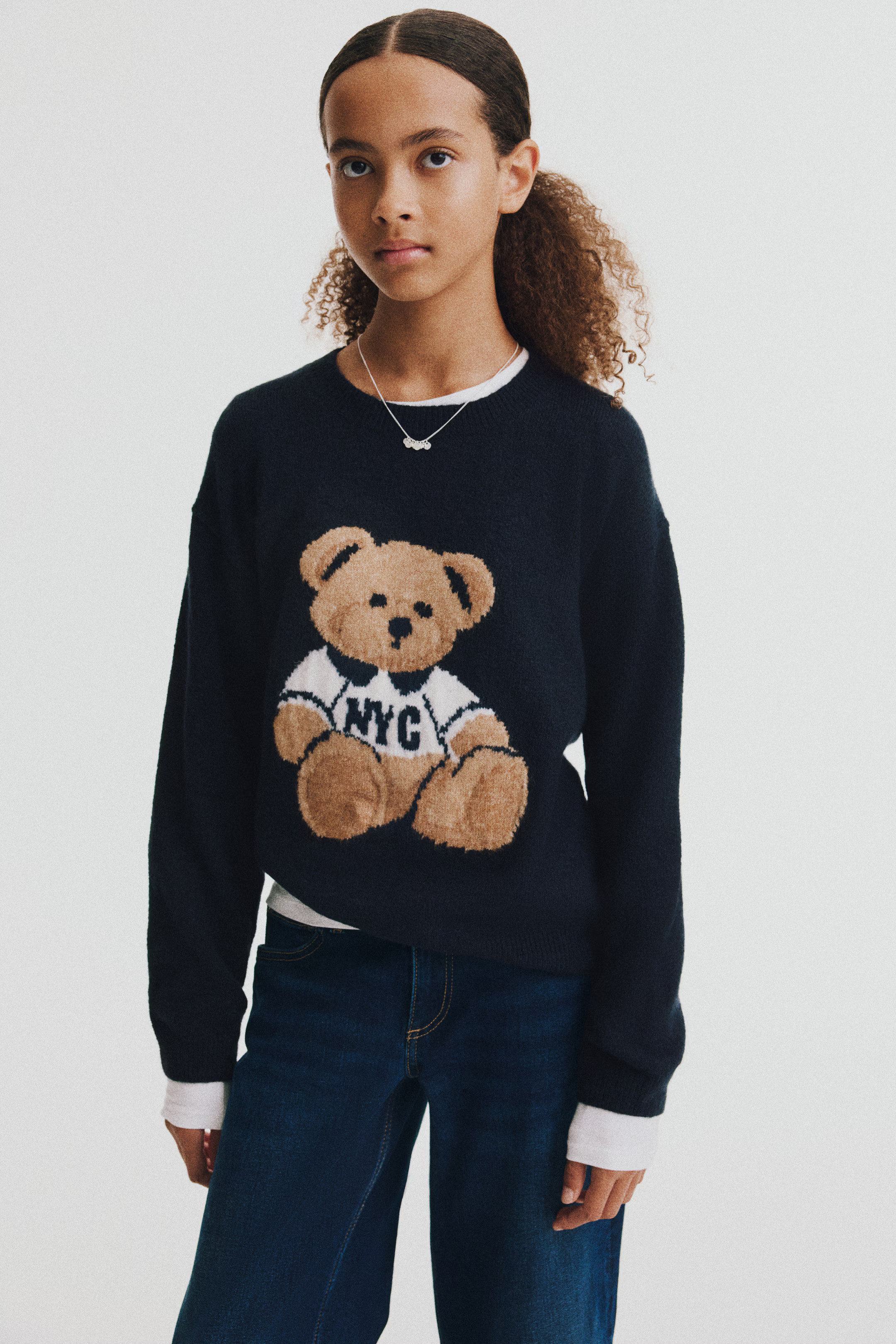 Loose-fit motif-detail jumper | H&M (UK, MY, IN, SG, PH, TW, HK)