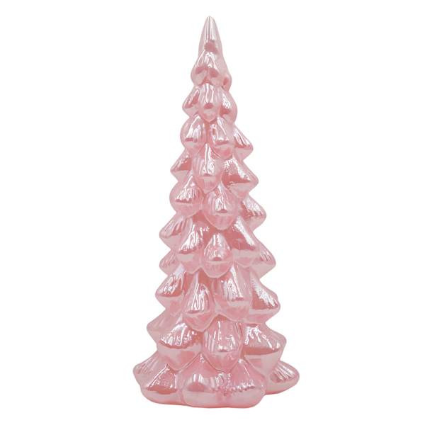Led Pink Glass Tree, 12", sold by At Home | At Home