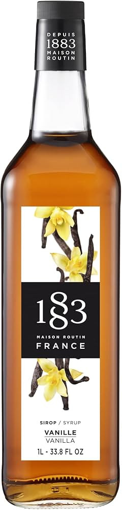 1883 Maison Routin - Vanilla Syrup - Made in France - Glass Bottle | 1 Liter (33.8 ounces) | Amazon (US)