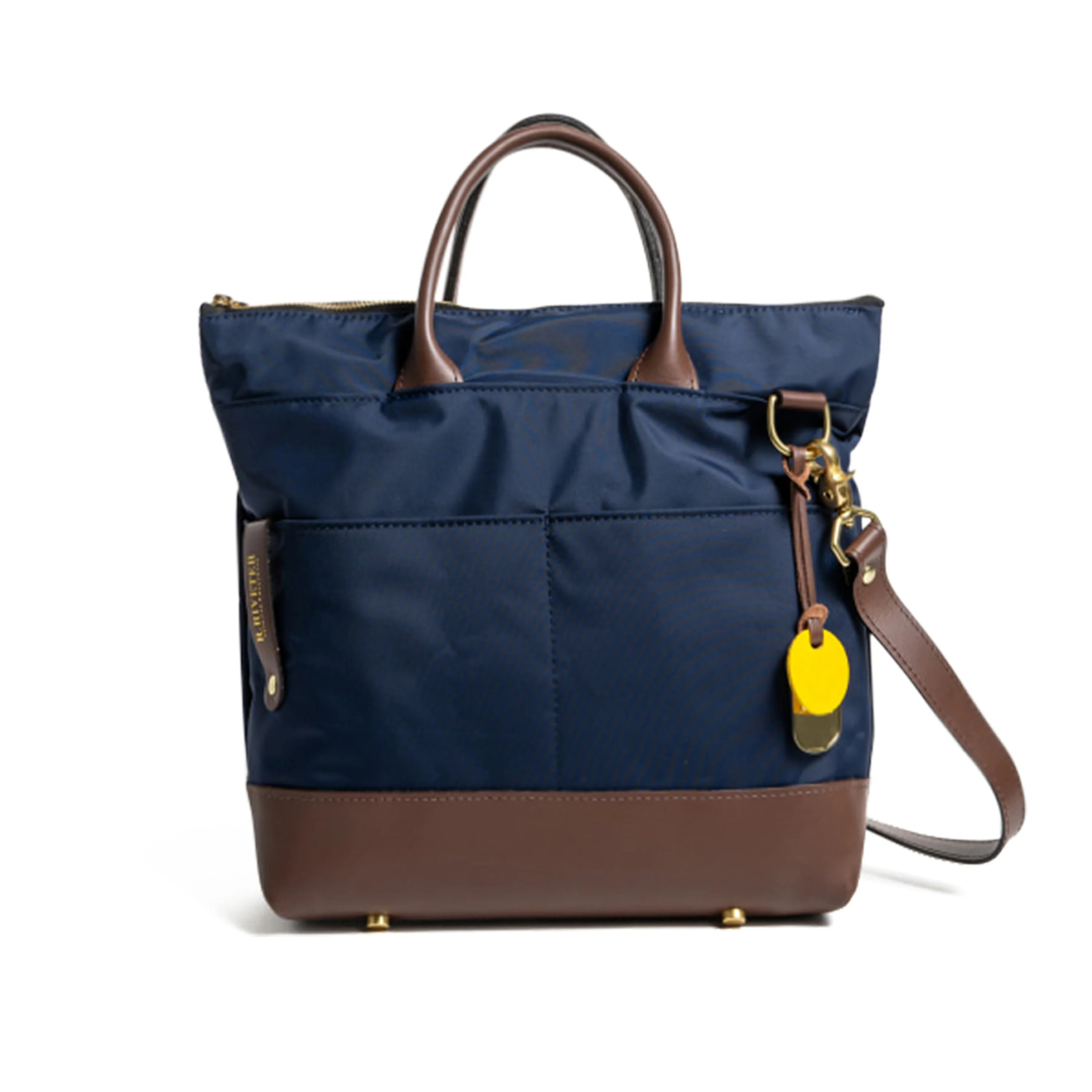 Otto | Navy Nylon + Brown Leather | R. Riveter
