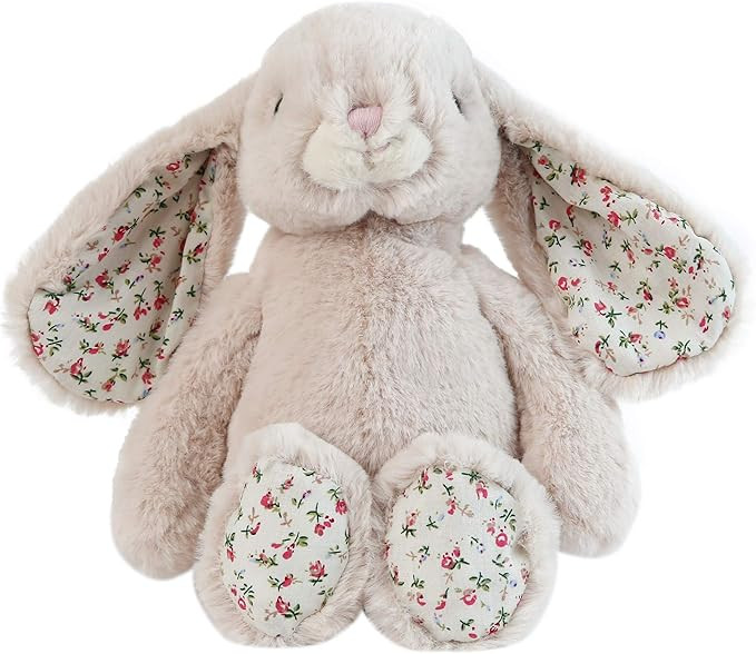 Dilly dudu Blossom Bunny Rabbit Stuffed Animal Plush Toy Best Gifts 10-Inch（Beige） | Amazon (US)