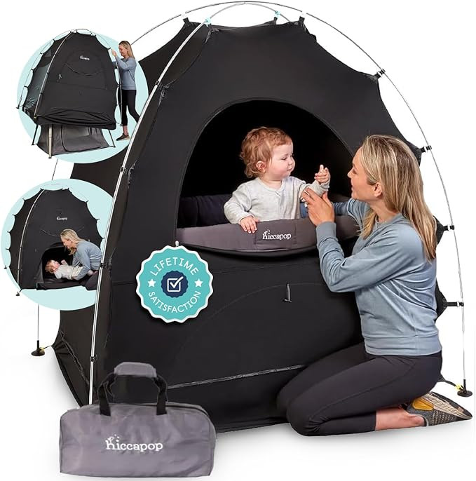 Hiccapop Blackout Tent for Pack and Play, Blackout Cover, Blocks 99%, Black | Amazon (US)