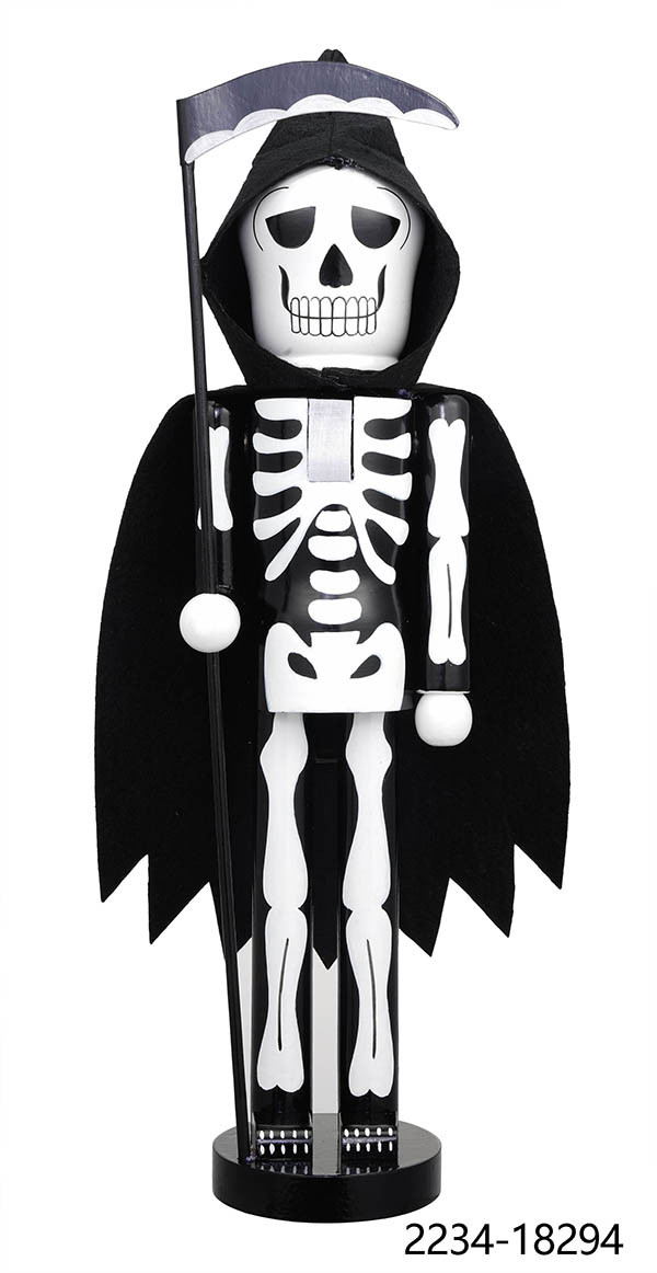 Way To Celebrate 18" Wood Black and White Reaper, Indoor Halloween Decoration | Walmart (US)