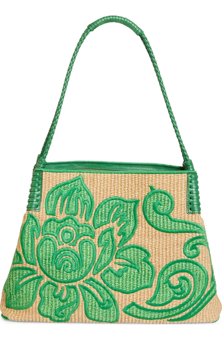 Etro Medium Libra Embroidered Raffia Tote | Nordstrom | Nordstrom