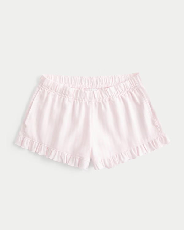 Flannel Ruffle Shorts | Hollister (US)